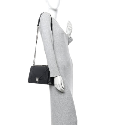 Christian Dior Grained Calfskin Medium Diorama Flap Bag Black 2 of 14