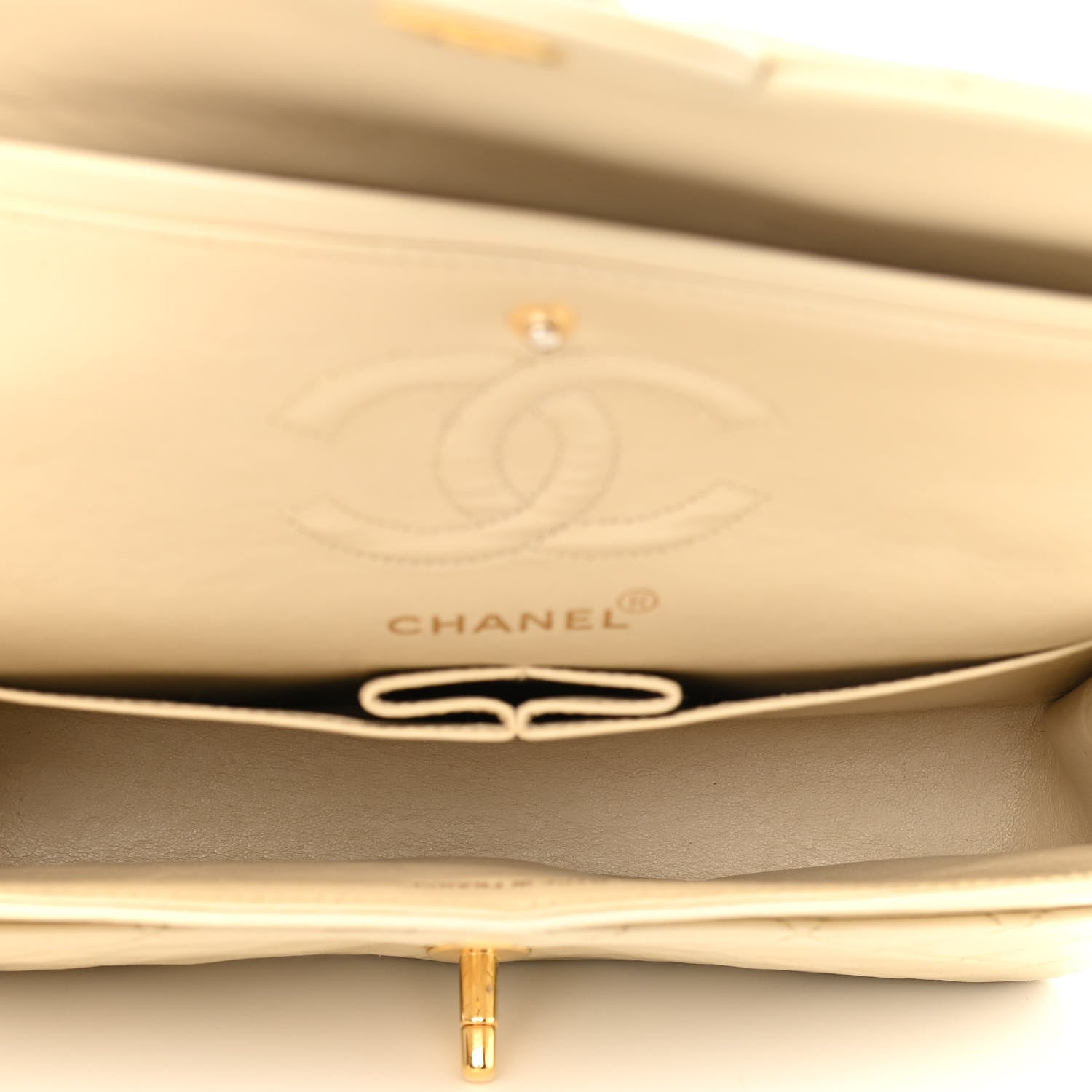 Chanel Lambskin Quilted Small Double Flap Beige 5 of 13