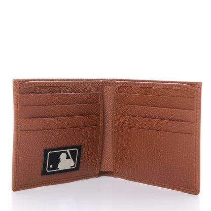 Gucci X MLB Monogram NY Yankees Bi-Fold Wallet Beige Ruggine Ivory 5 of 9