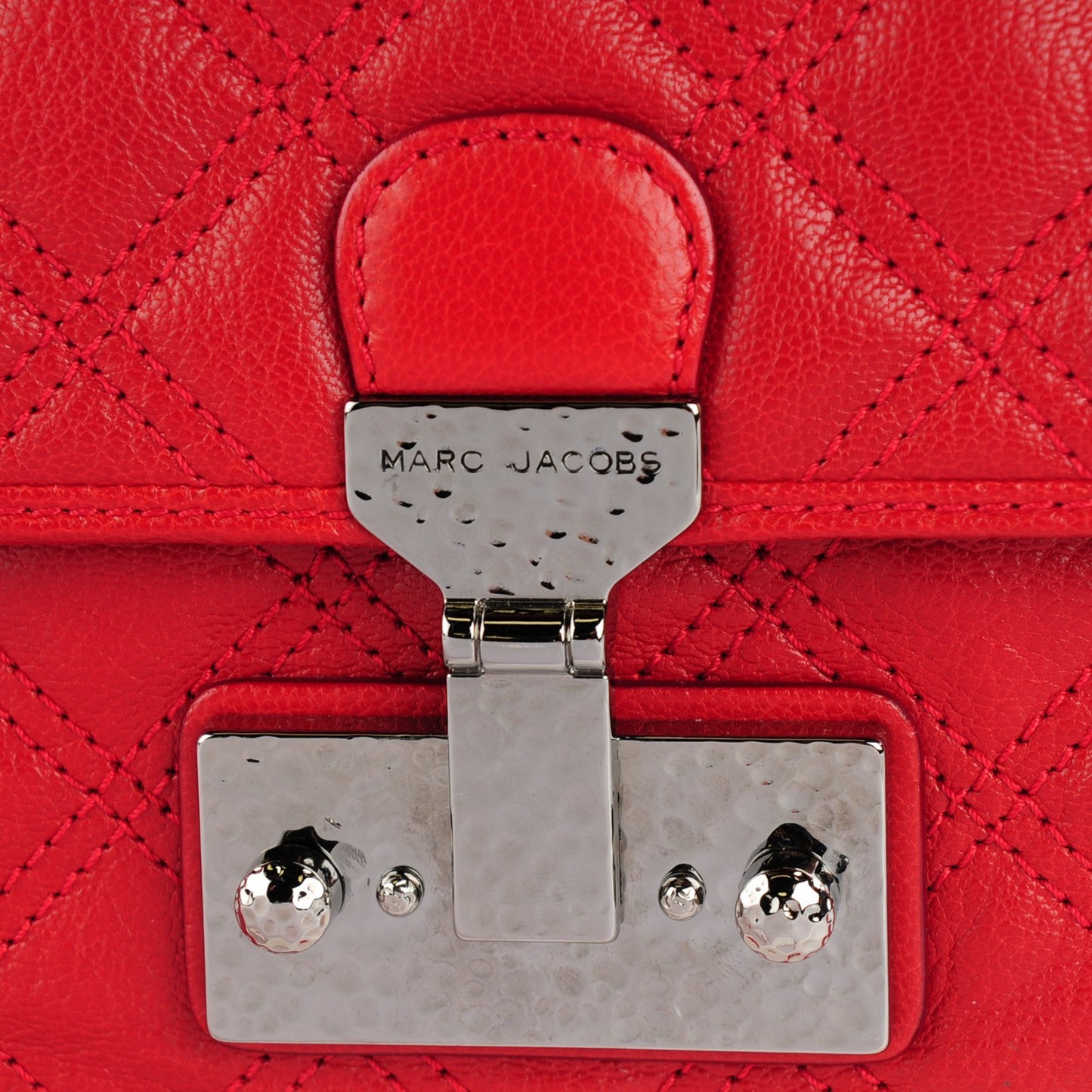 Lacquered Lambskin Quilted The XL Single Flap Red