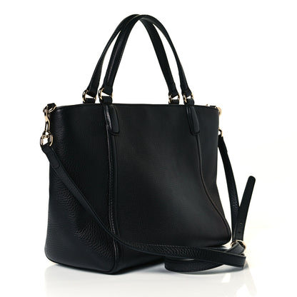 Gucci Pebbled Calfskin Small Soho Top Handle Bag Black 2 of 6