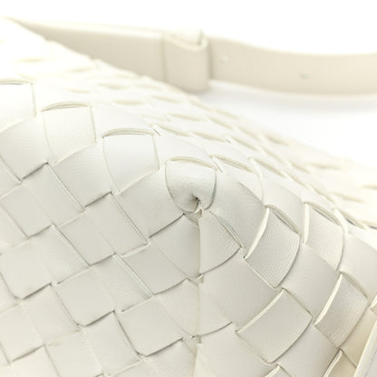 Bottega Veneta BOTTEGA VENETA Nappa Intrecciato Tie Shoulder Bag White 12 of 13