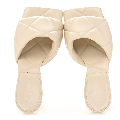 Bottega Veneta Nappa Quilted Rubber Lido Mule Sandals 37 Sea Salt 2 of 11