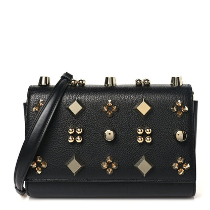 Christian Louboutin Calfskin Spikes Paloma Wallet On Chain Black 1 of 9