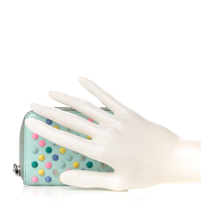 Christian Louboutin Calfskin Spiked Panettone Coin Purse Source Multicolor 2 of 10