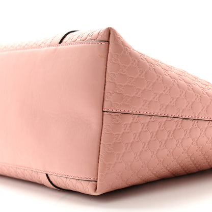 Gucci Soft Microguccissima Medium Zippered Satchel Soft Pink 10 of 13