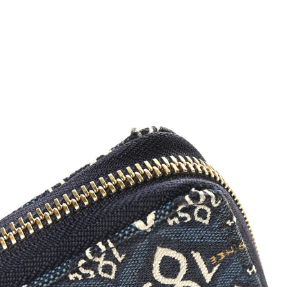 Louis Vuitton Jacquard Since 1854 Zippy Wallet Blue 8 of 9