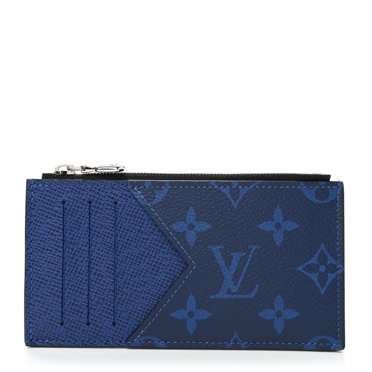 Monogram Taiga Coin Card Holder Cobalt