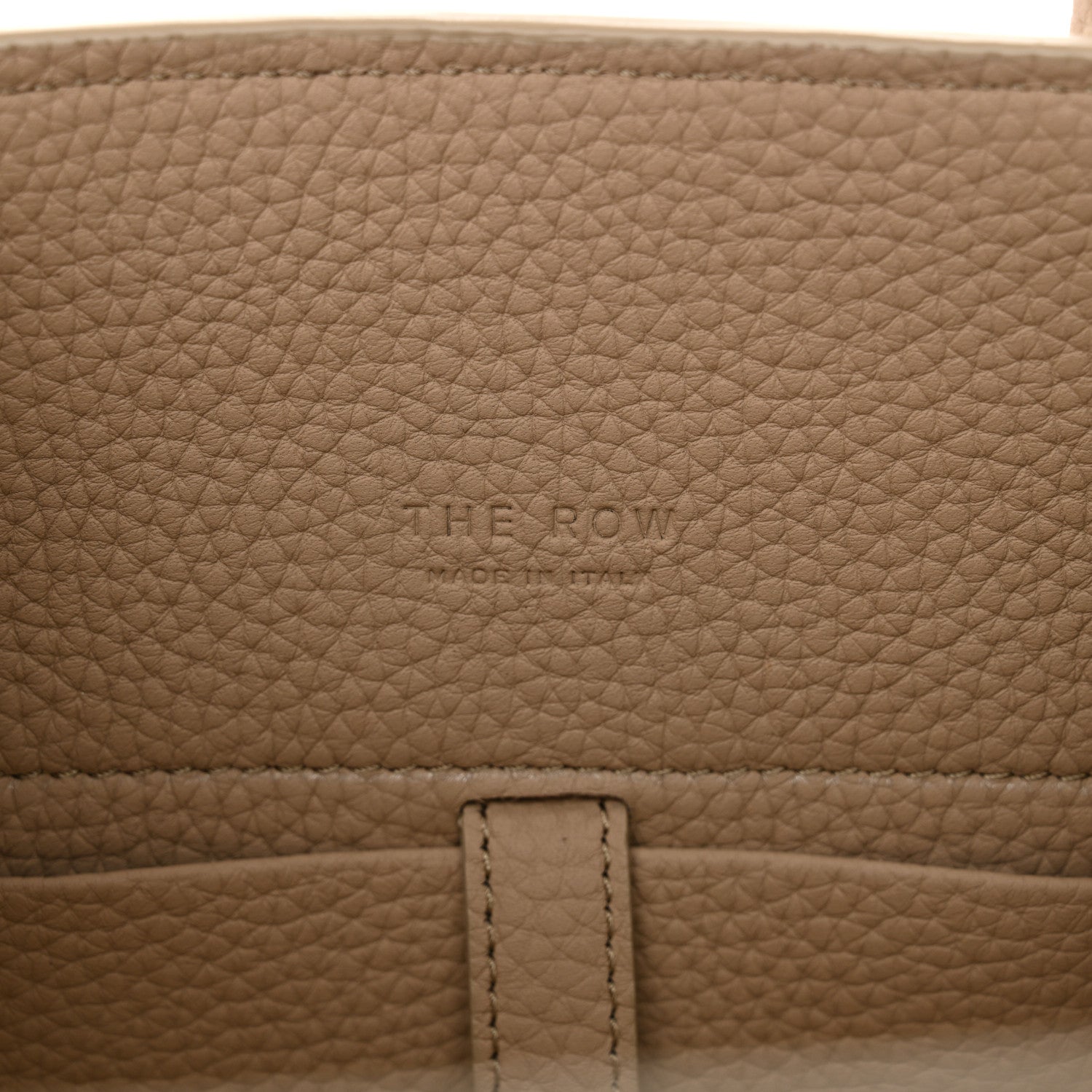 The Row Grained Calfskin Soft Margaux 10 Bag Dark Taupe 6 of 9