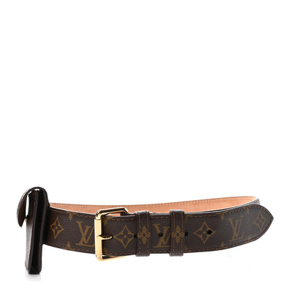 Louis Vuitton Monogram Ceinture Pochette Solo Belt 90 36 1 of 14