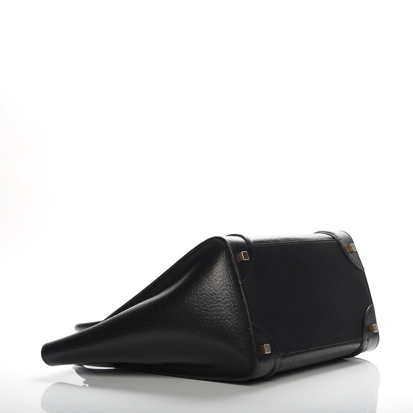 Calfskin Astrakhan Embossed Mini Luggage Black