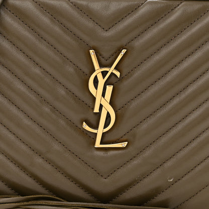 Saint Laurent Calfskin Matelasse Monogram Lou Camera Bag Military Olive 8 of 14