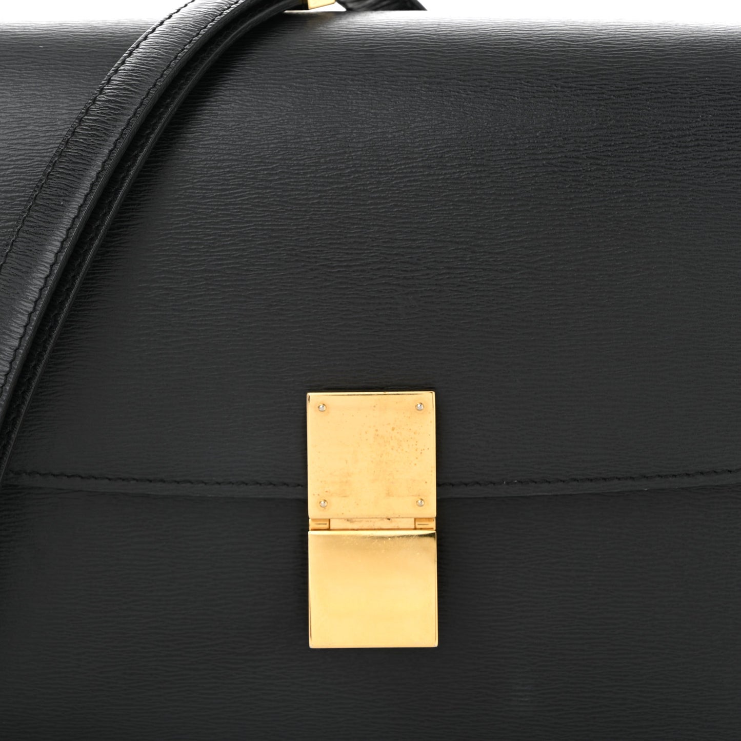 Liege Calfskin Medium Classic Box Flap Bag Anthracite