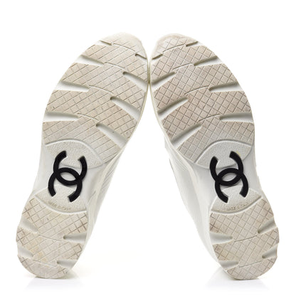 Chanel Patent Calfskin Mary Jane Strap Pumps 39.5 White 5 of 9