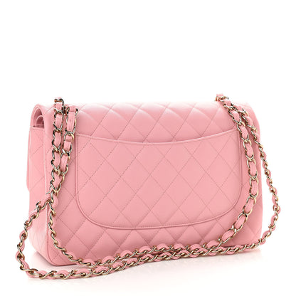 Chanel Caviar Quilted Jumbo Double Flap Pink 3 of 10