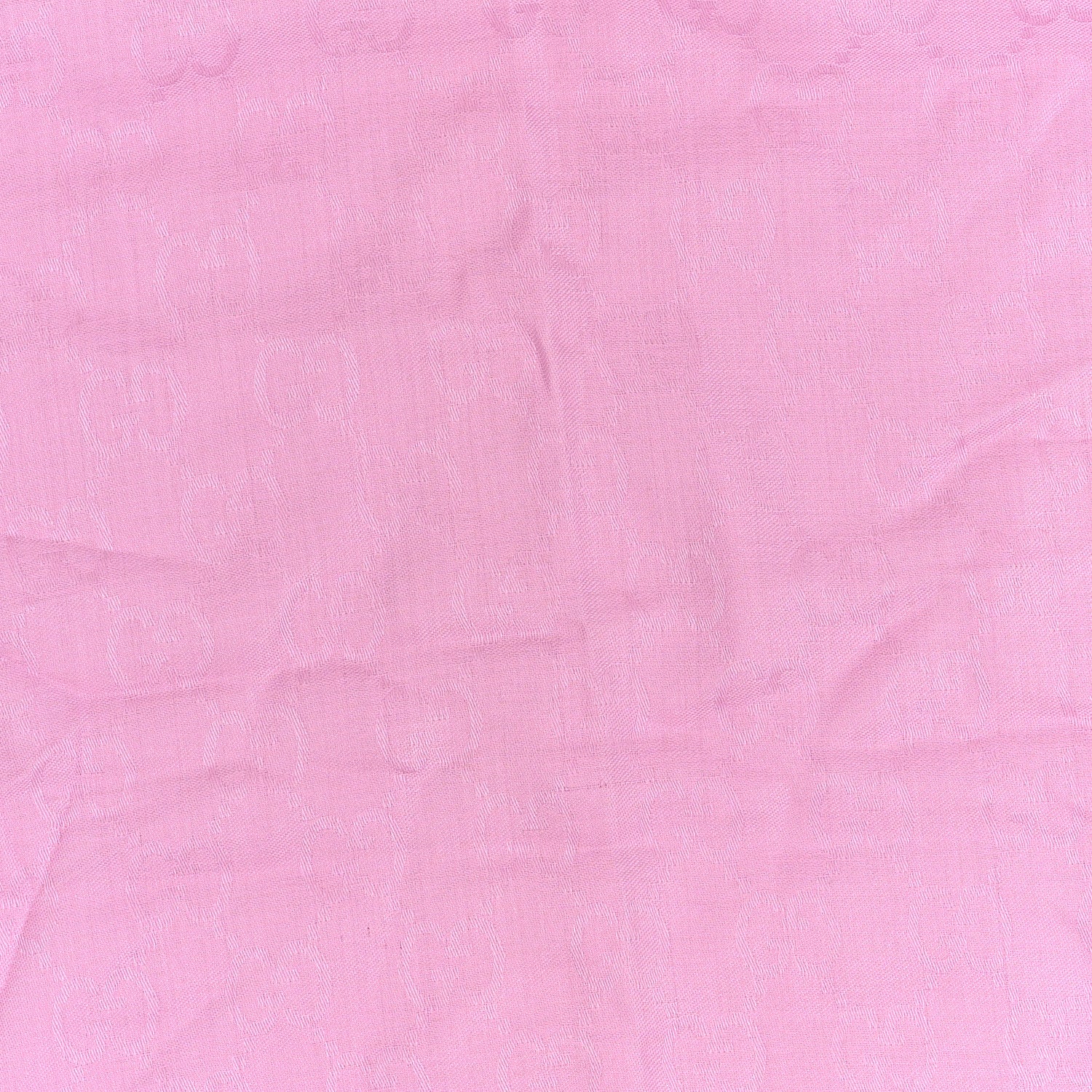 Gucci Wool Silk GG Monogram GGNat Scarf Rose 4 of 4