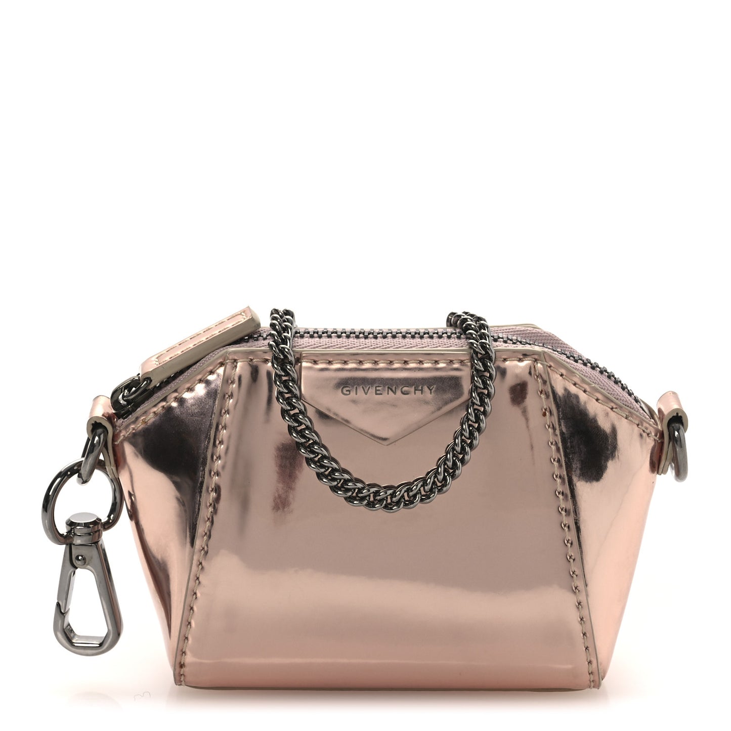 Metallic Baby Antigona Light Pink