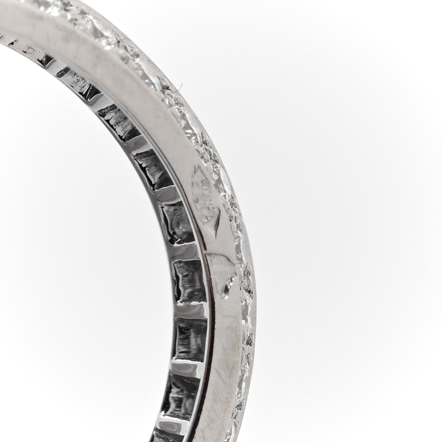 Van Cleef & Arpels Platinum Diamond Couture Wedding Band Ring 52 6 4 of 6