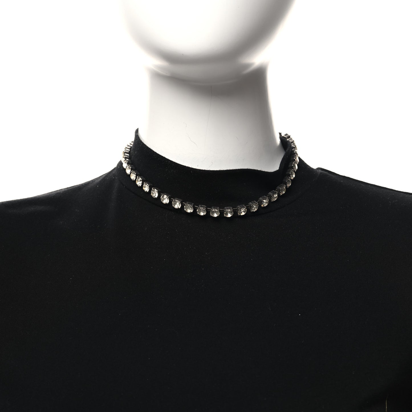 Crystal Link Necklace Silver