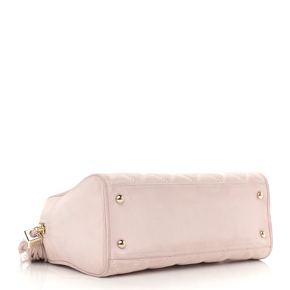 Chanel Caviar Quilted Small Bowler Tassel Pink 4 of 20