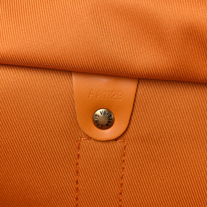 Louis Vuitton Denim Monogram Keepall Bandouliere 50 Ocre 6 of 13