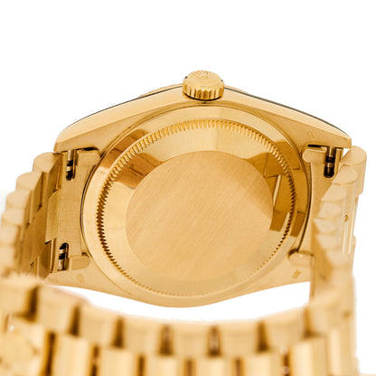 Rolex 18K Yellow Gold 36mm Oyster Perpetual Day-Date President Watch Champagne 18238 4 of 4