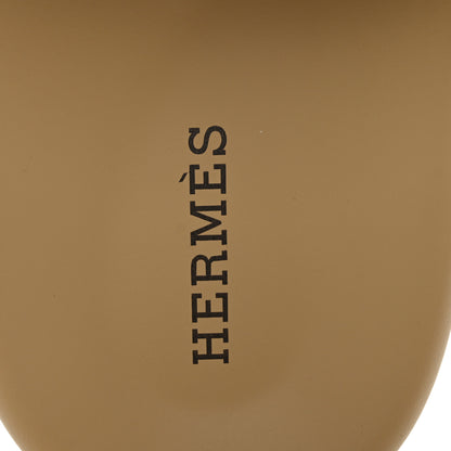 Hermes Suede Goatskin Womens Chypre Sandals 39 Beige Lin 7 of 10