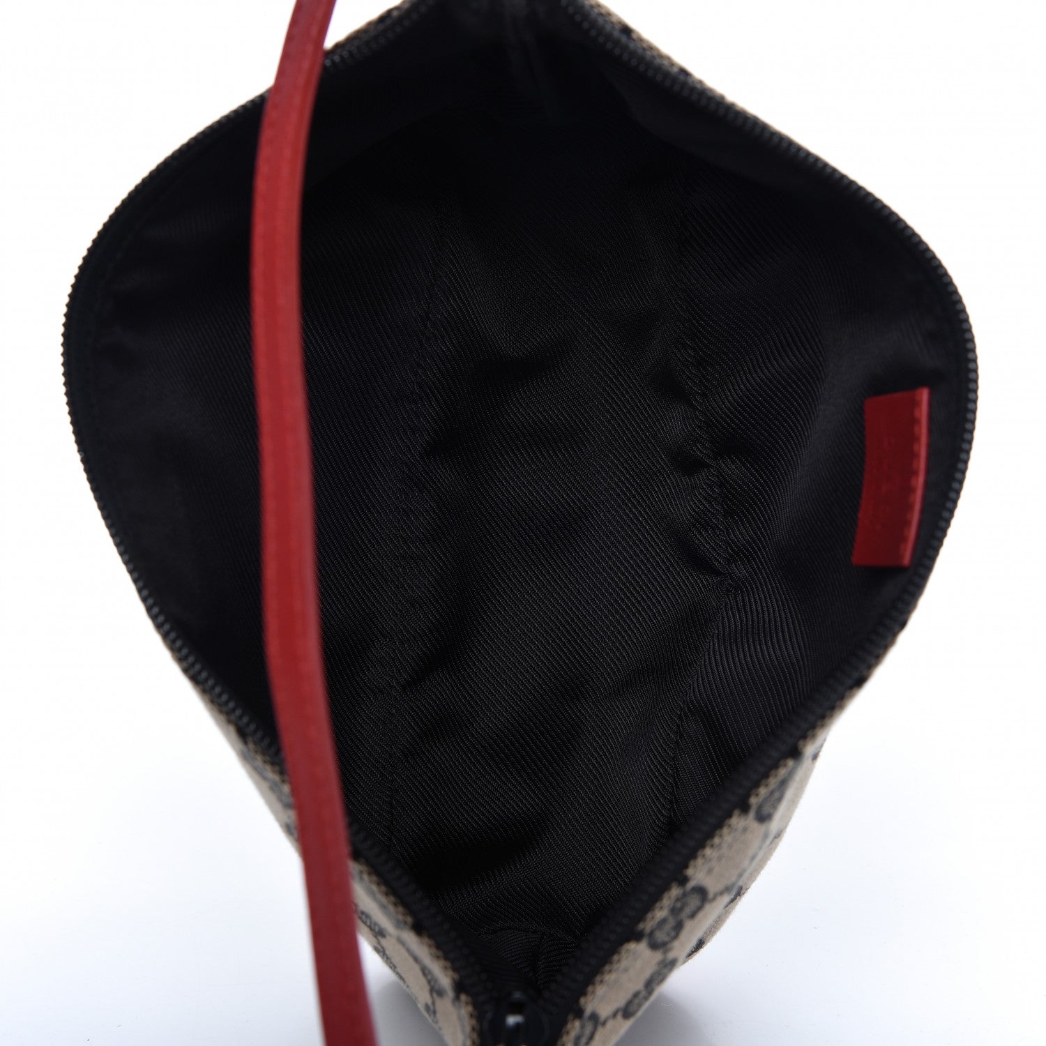 Gucci Monogram Boat Pochette Black Red 5 of 10