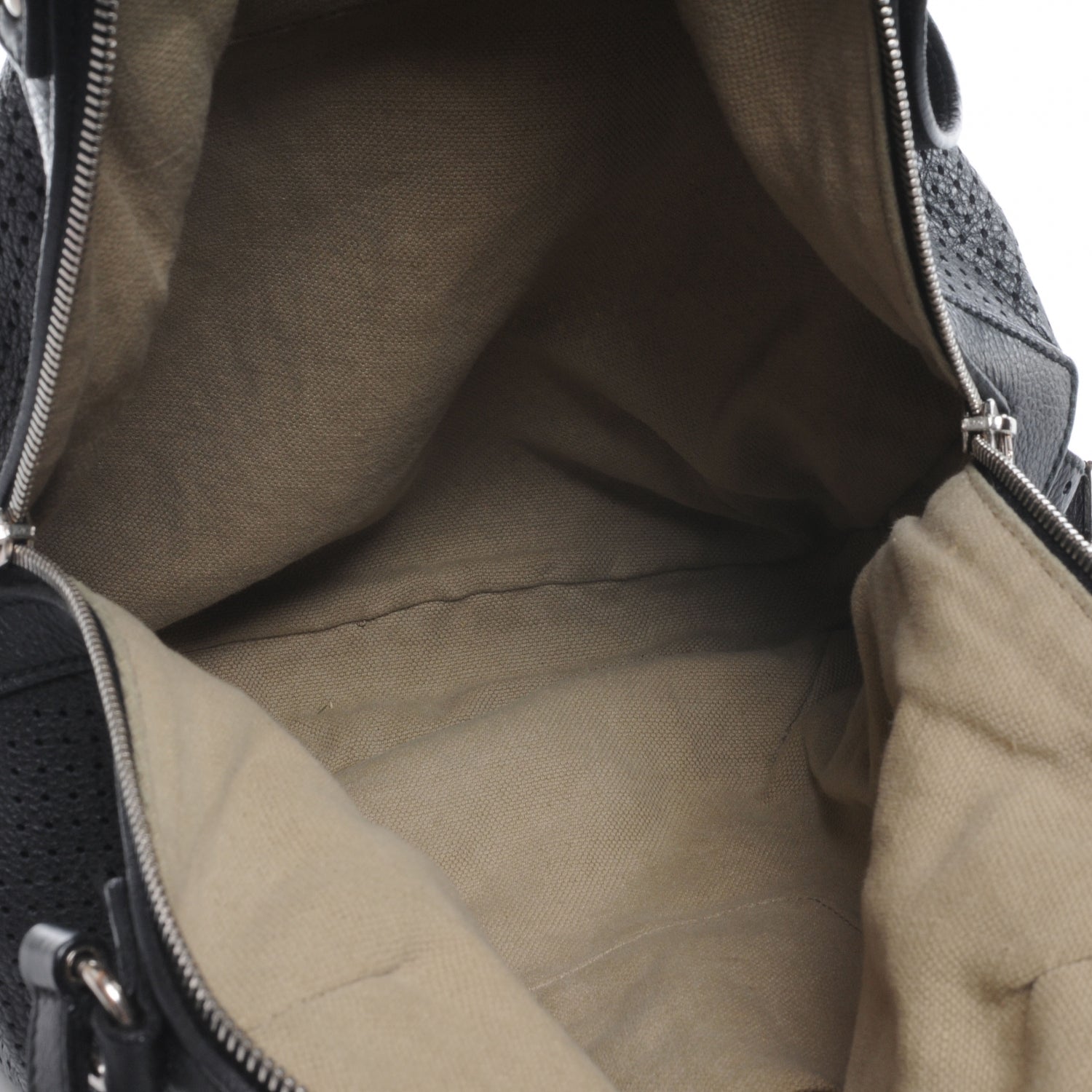 Saint Laurent Perforated Leather Zipped Tote Black 5 of 7