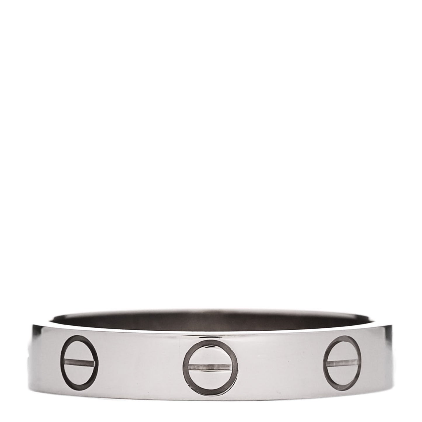 18K White Gold 3.5mm LOVE Wedding Band Ring 55 7.25