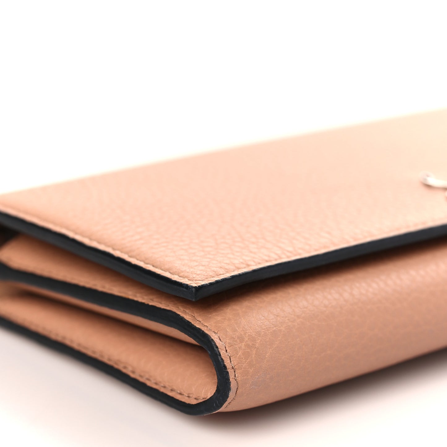 Calfskin Boudoir Chain Wallet Nude