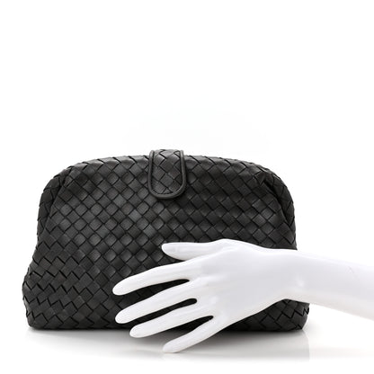 Bottega Veneta Nappa Intrecciato The Lauren 1980 Clutch Argento Ossidato 3 of 10