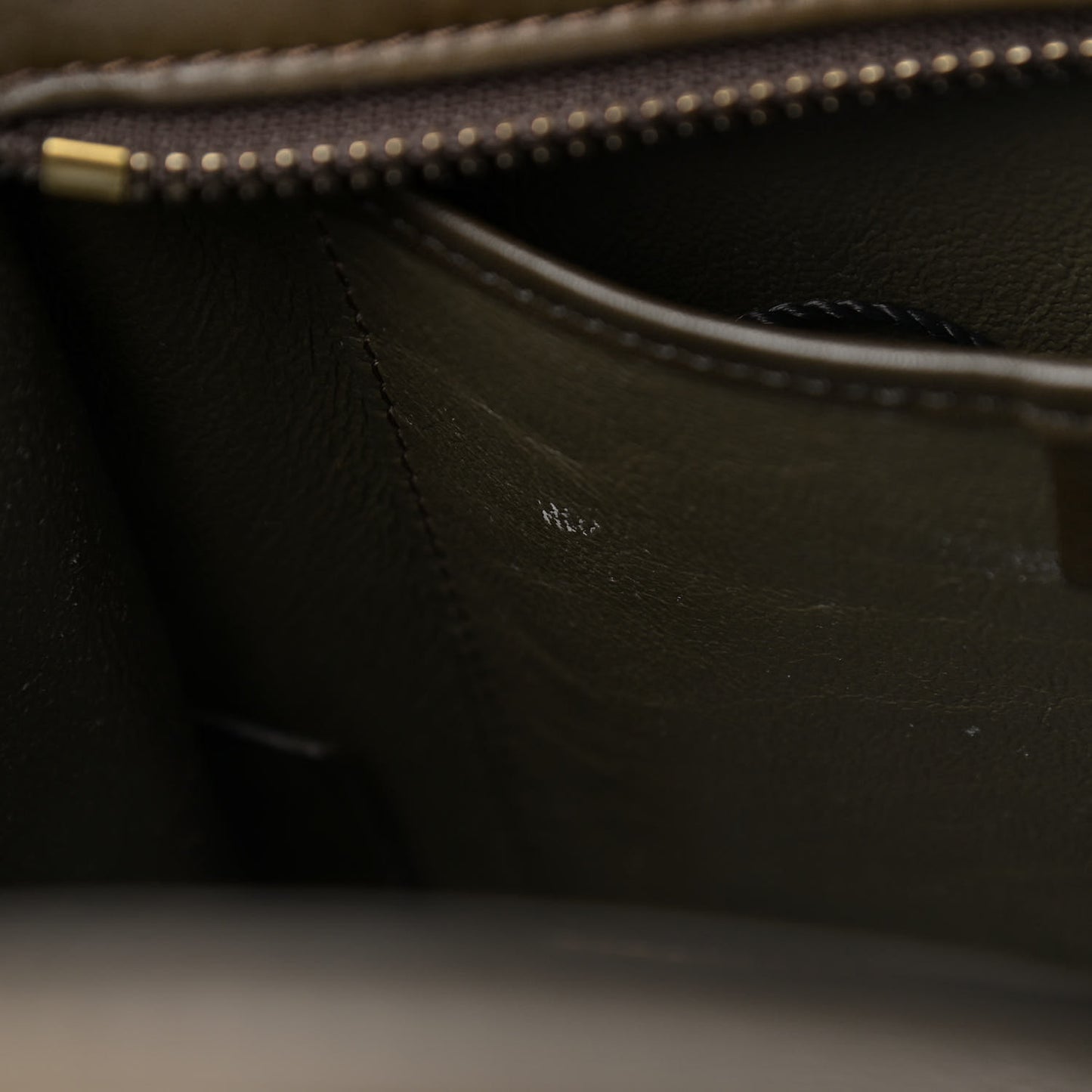 Smooth Calfskin Nano Tri-Color Luggage Khaki