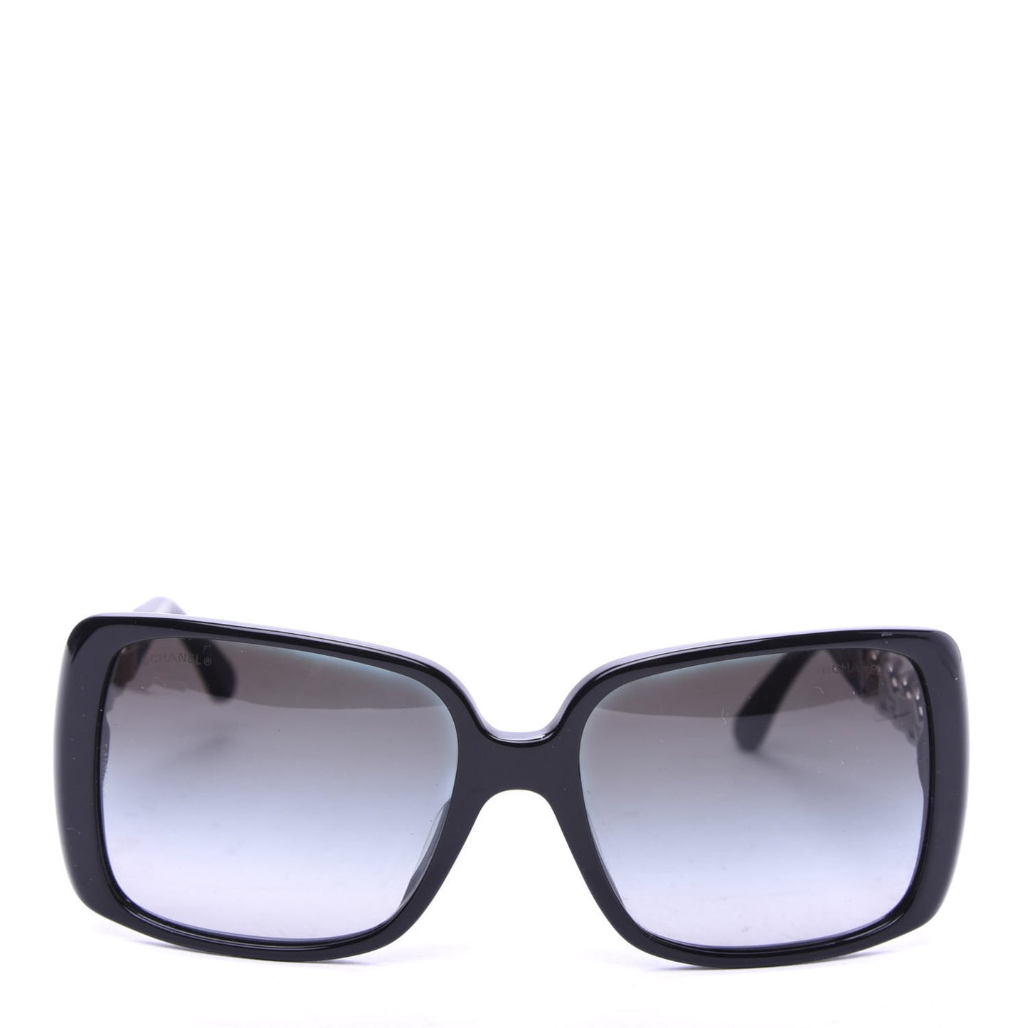 Acetate Chain Sunglasses 5208-Q Black