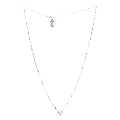 Cartier 18K White Gold Diamond LM D'Amour Pendant Necklace 3 of 6