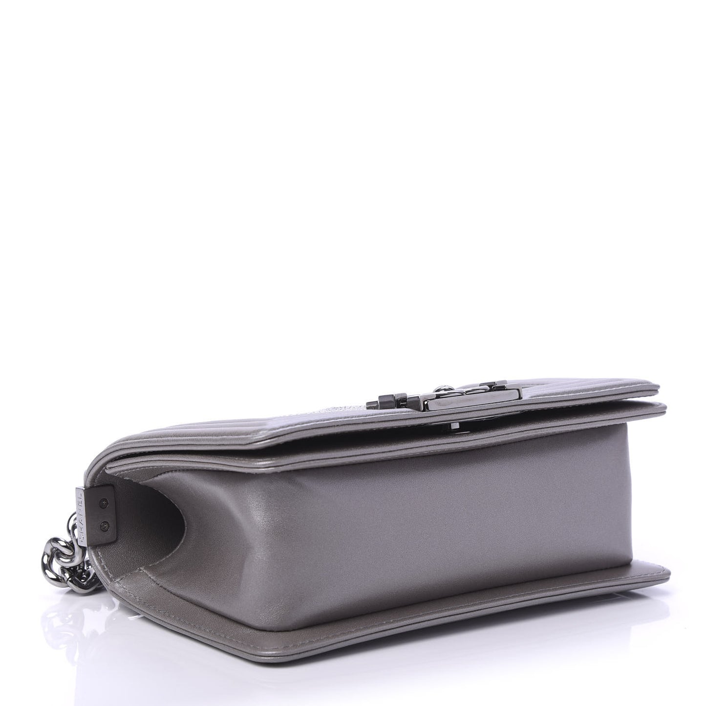 Galuchat Stingray Small Boy Flap Silver