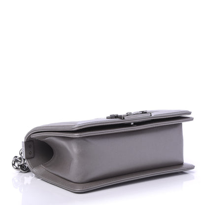 Chanel Galuchat Stingray Small Boy Flap Silver 4 of 11