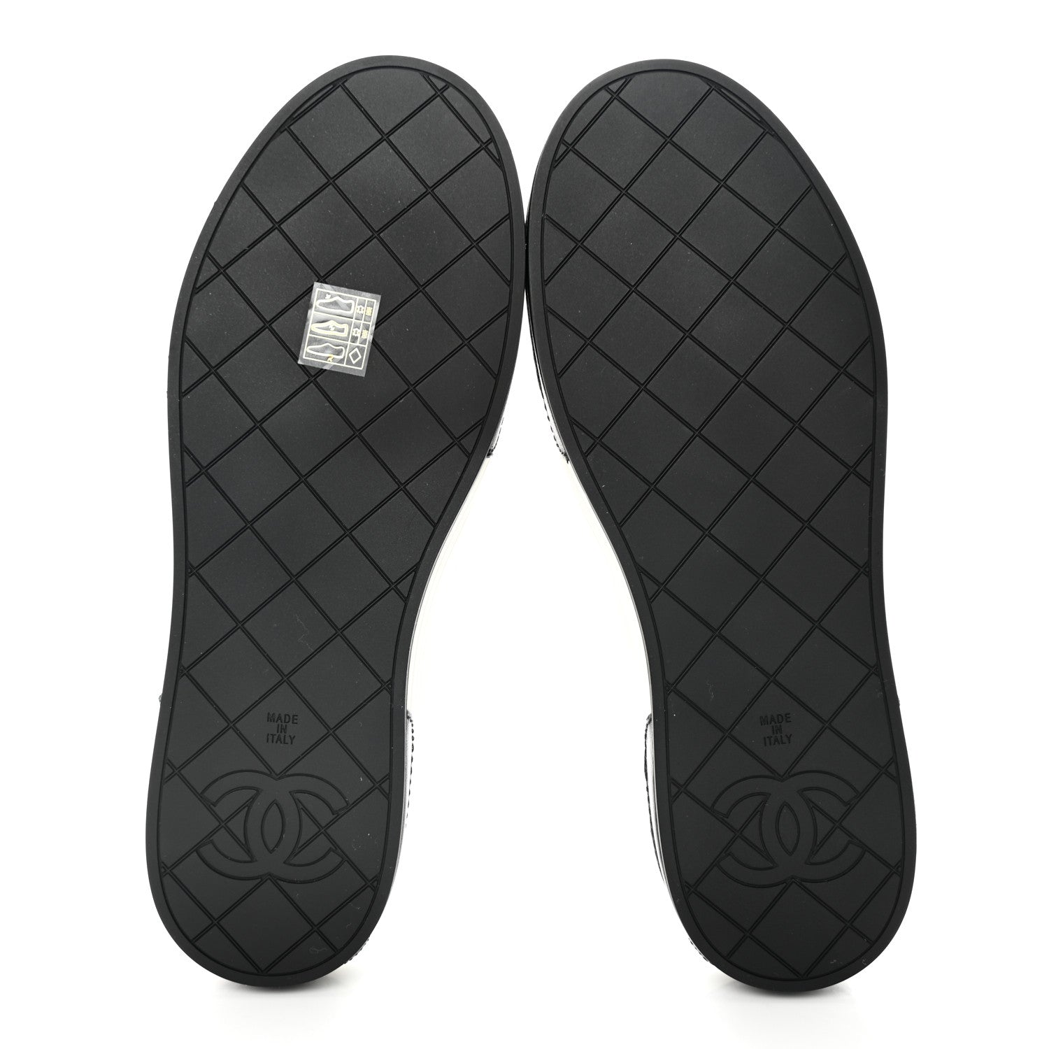 Chanel Lambskin Quilted Womens CC Stroll Sneakers 40.5 White 5 of 9