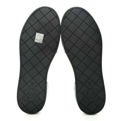Chanel Lambskin Quilted Womens CC Stroll Sneakers 40.5 White 5 of 9