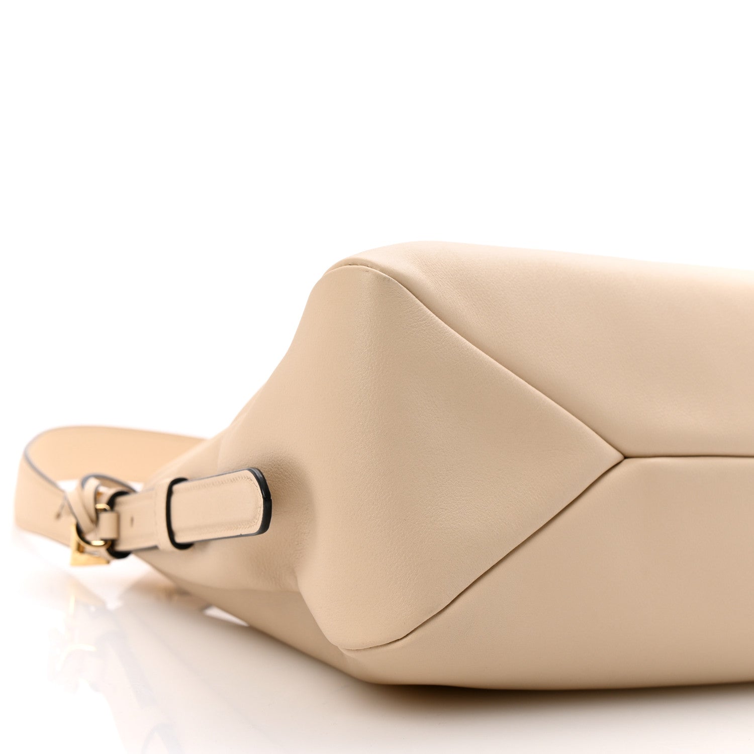 Prada Soft Calfskin Large Aimée Shoulder Bag Travertine 9 of 9
