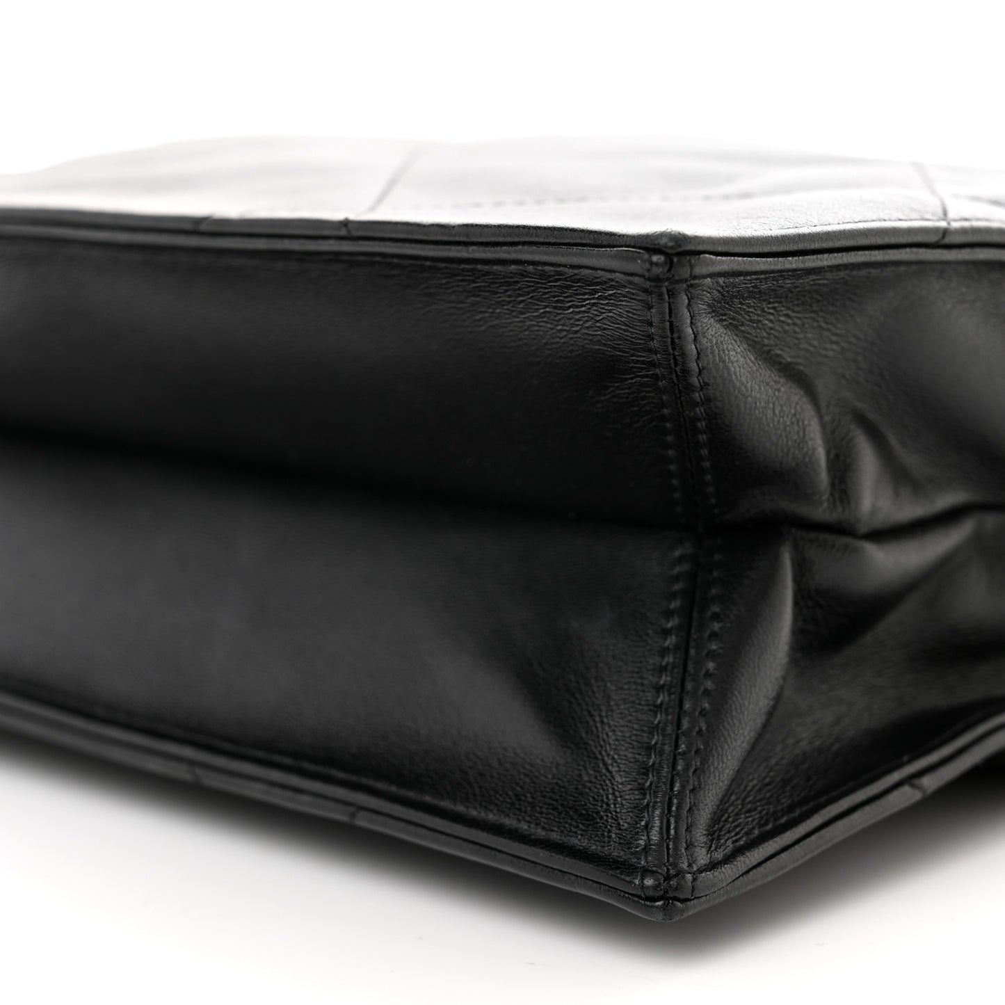 Lambskin Small Shopping Bag Black