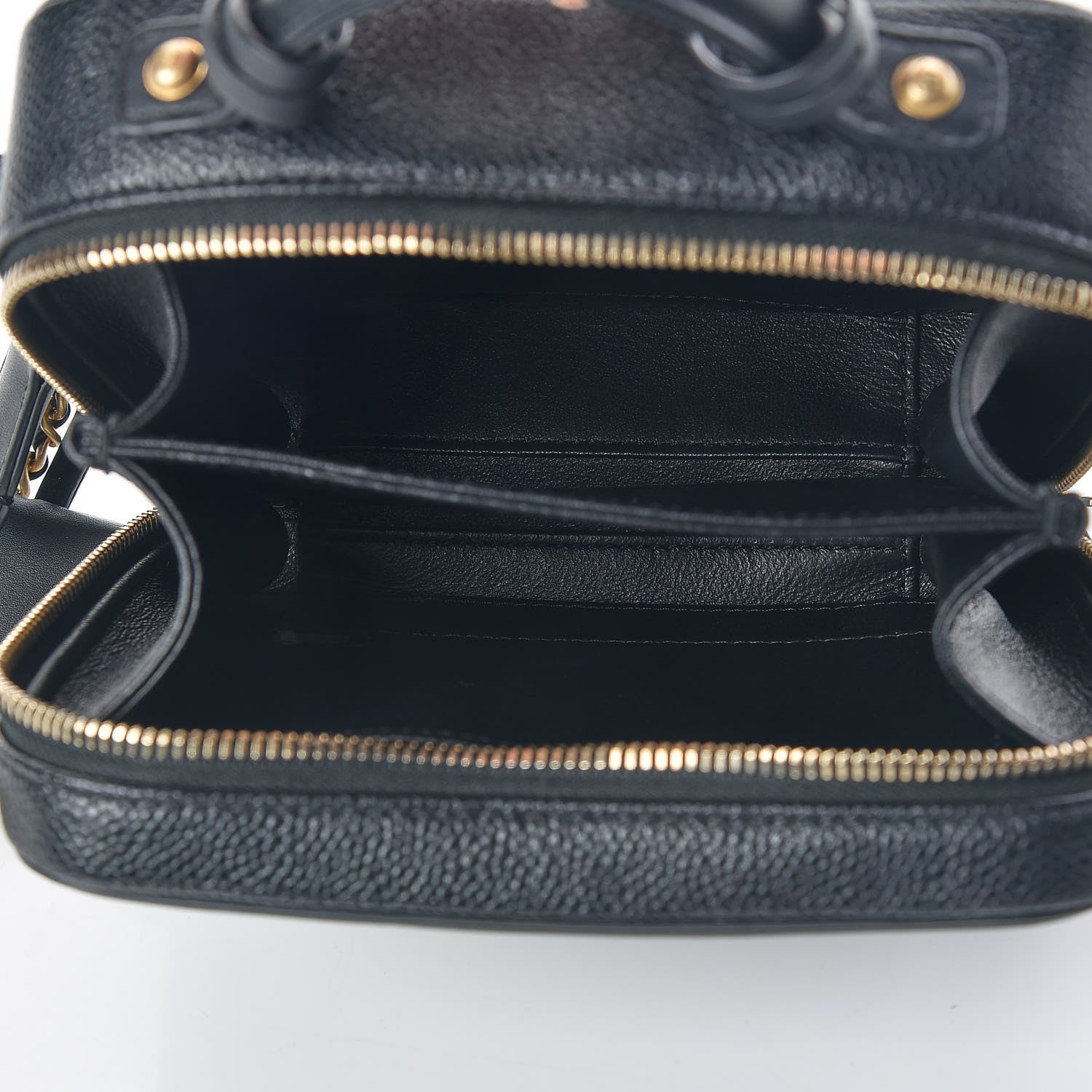 Chanel Caviar Quilted Small CC Filigree Vanity Case Black 7 of 10