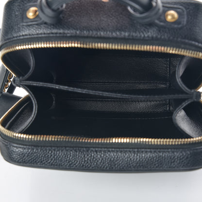 Chanel Caviar Quilted Small CC Filigree Vanity Case Black 7 of 10