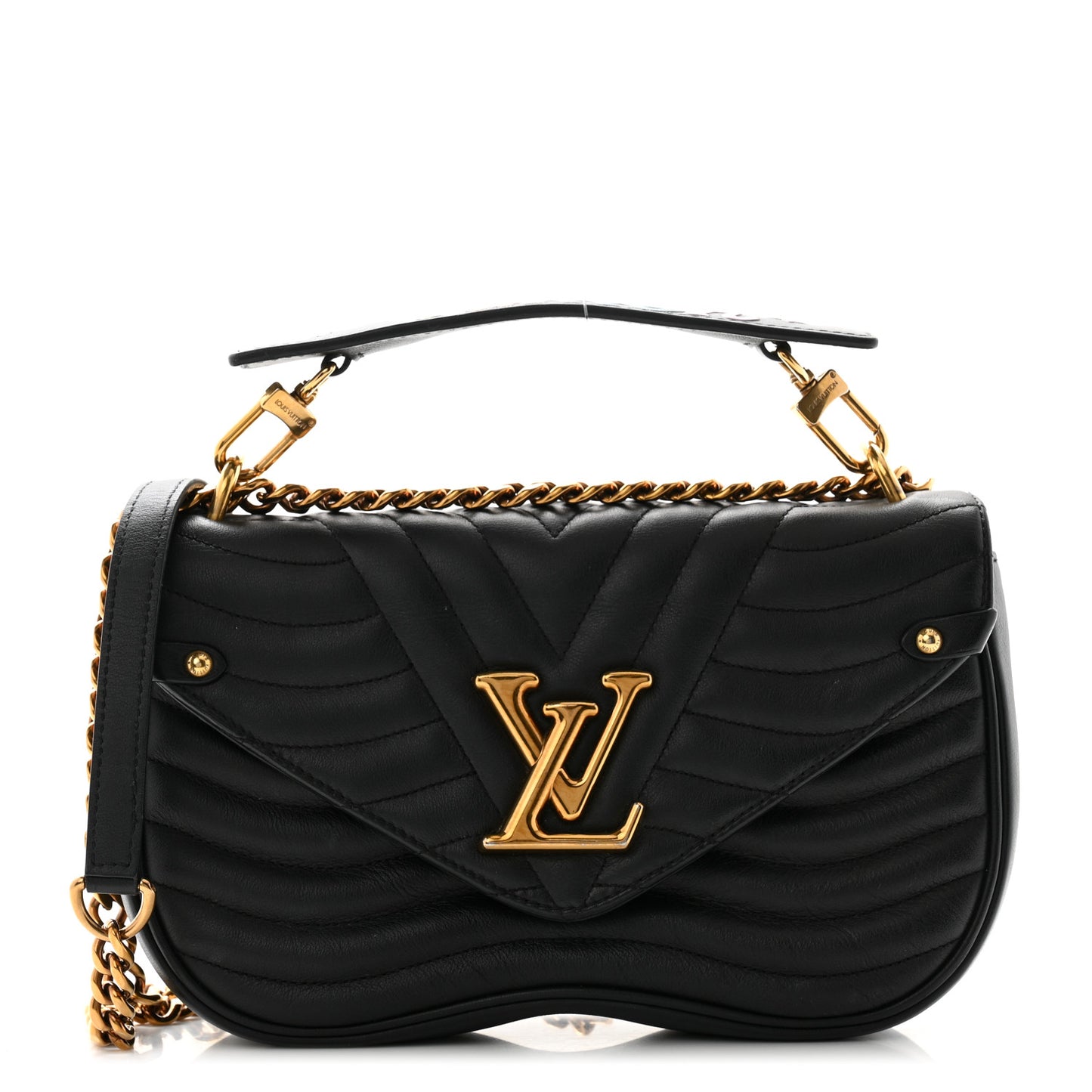 Calfskin New Wave Chain PM Black