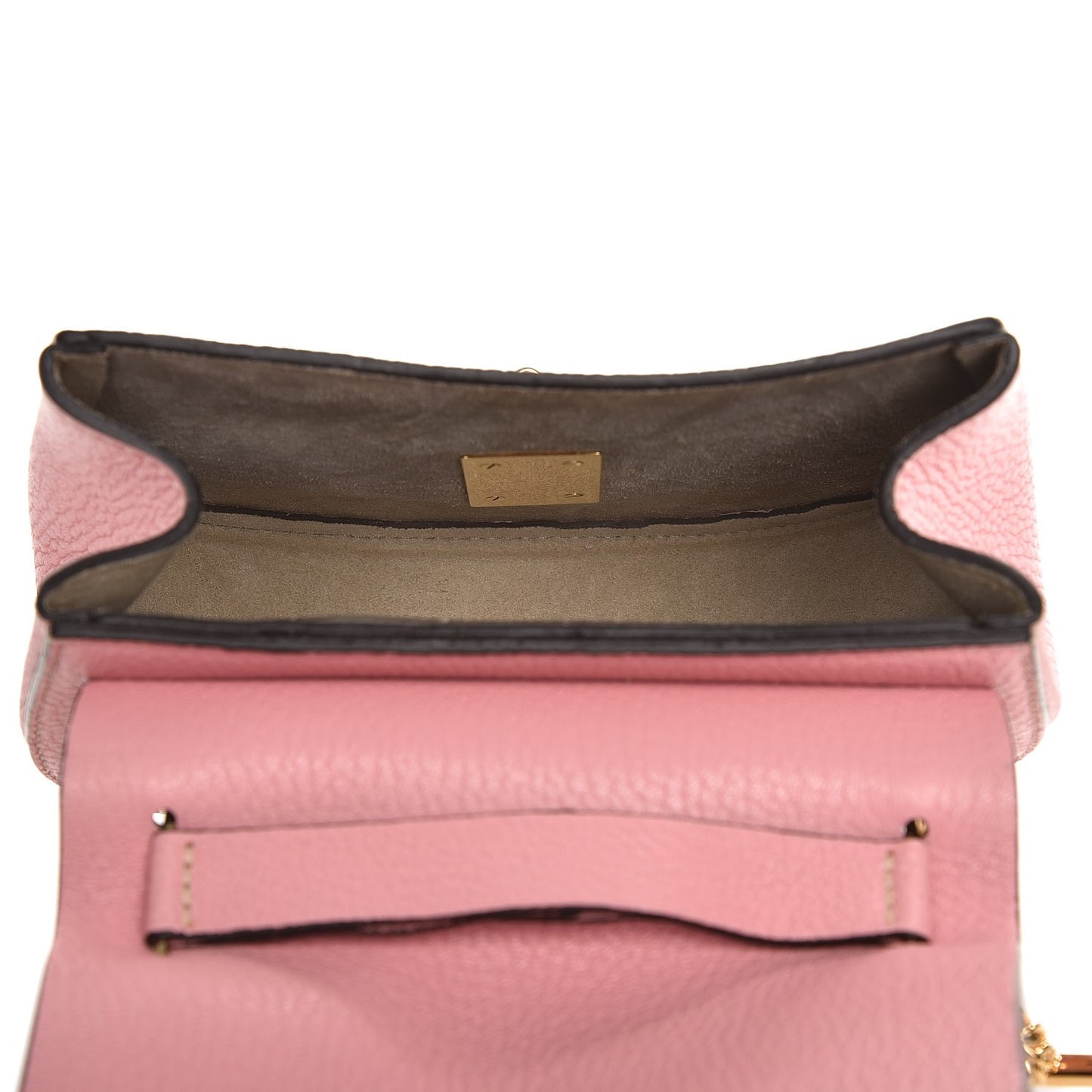 Grained Lambskin Mini Drew Shoulder Bag Washed Pink