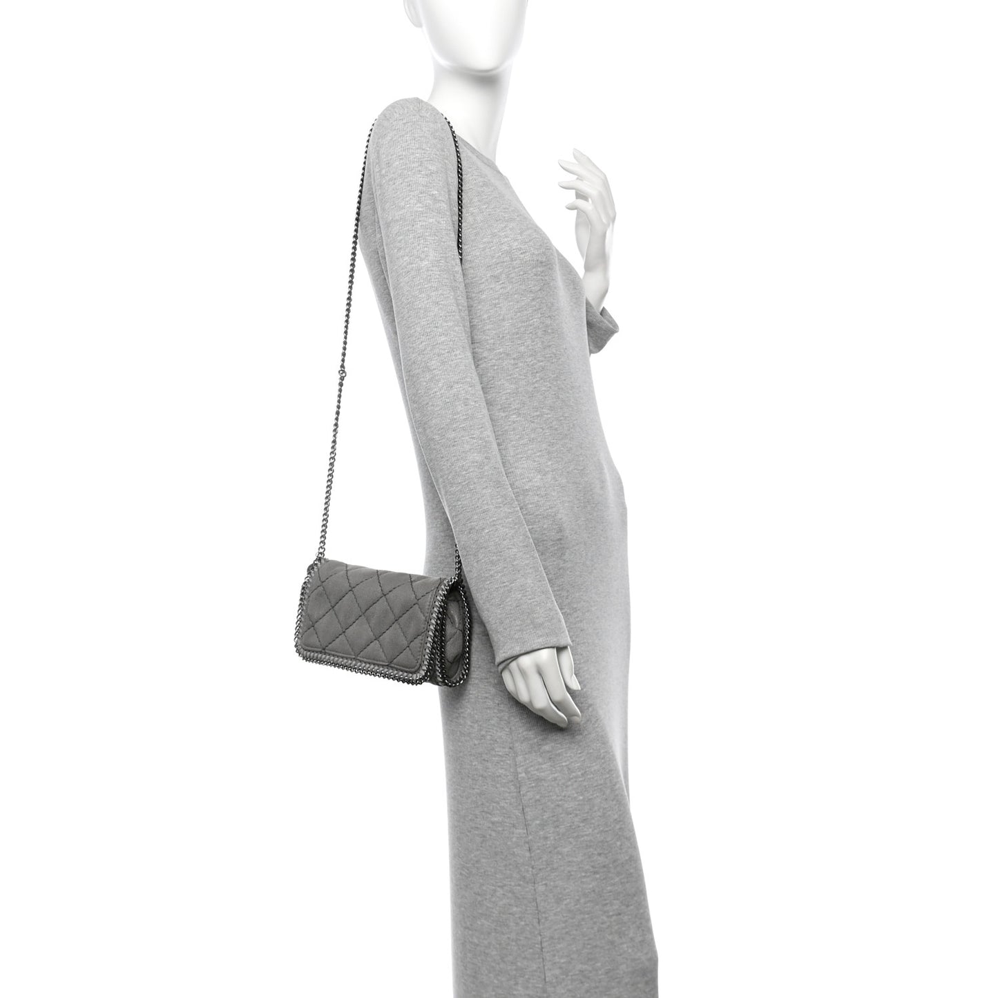 Shaggy Deer Quilted Falabella Grey