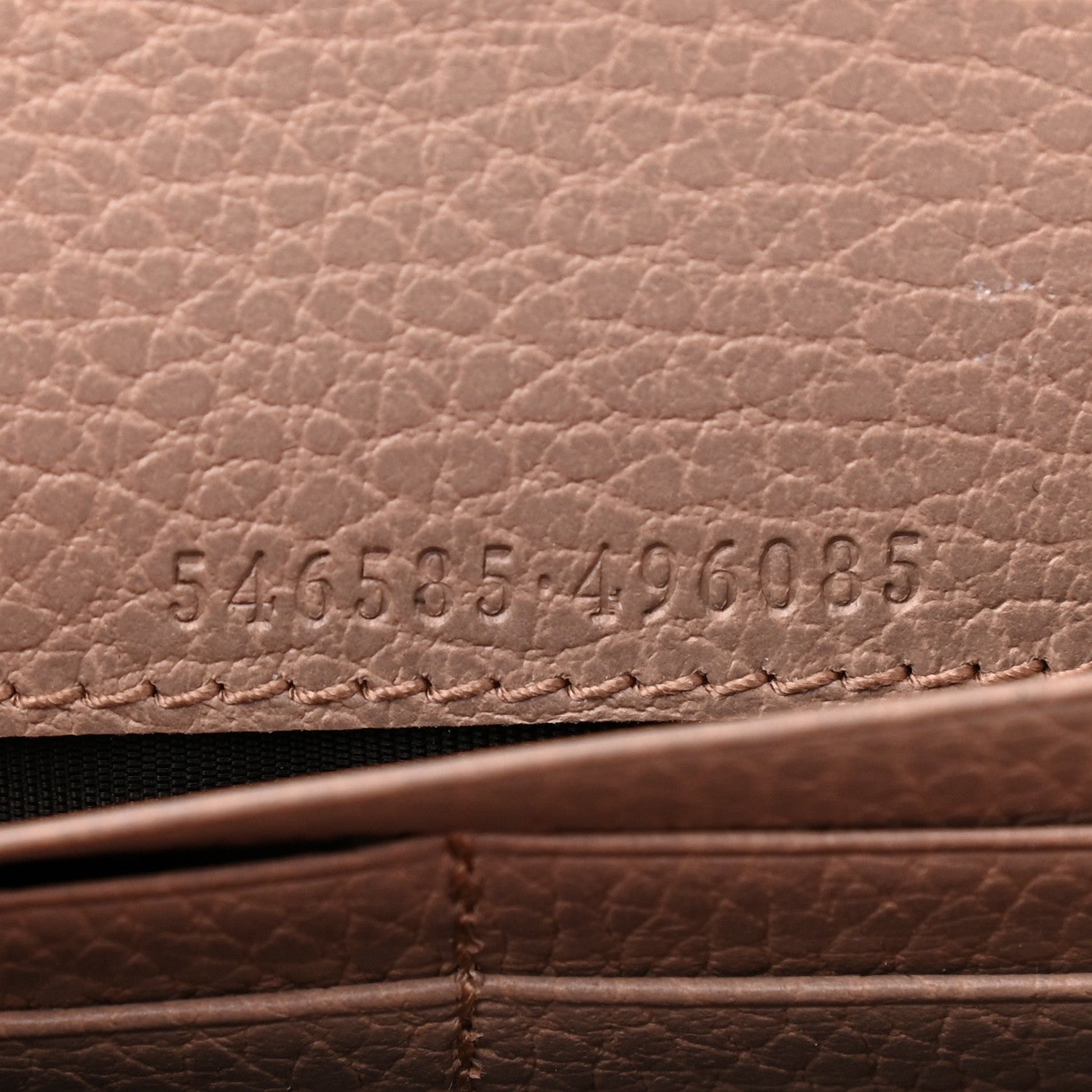 Gucci Dollar Calfskin Petite GG Marmont Wallet Chain Bag Porcelain Rose 8 of 10