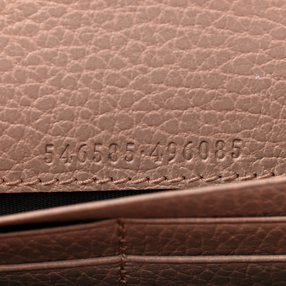 Gucci Dollar Calfskin Petite GG Marmont Wallet Chain Bag Porcelain Rose 8 of 10