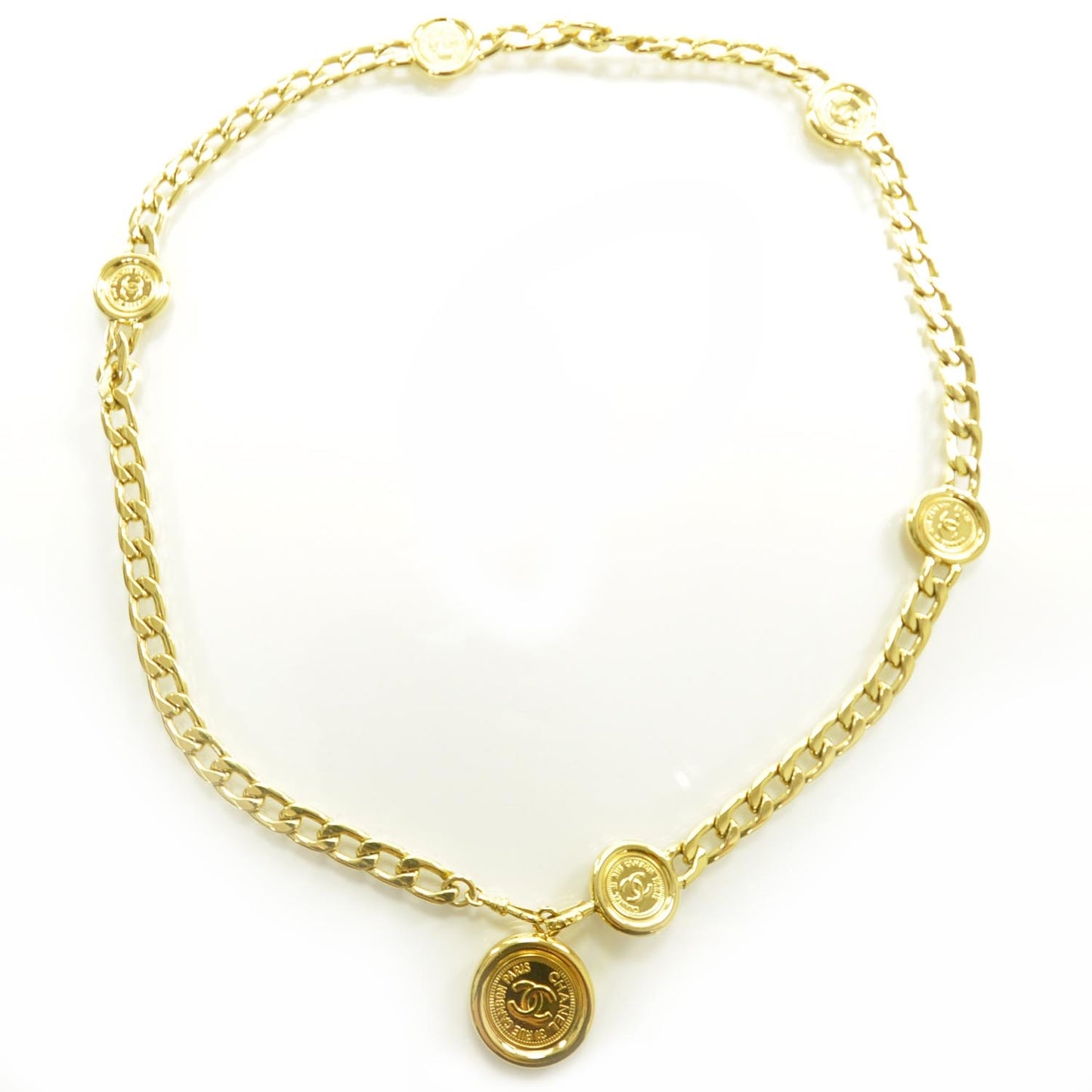 CC Coin Chain Belt Gold