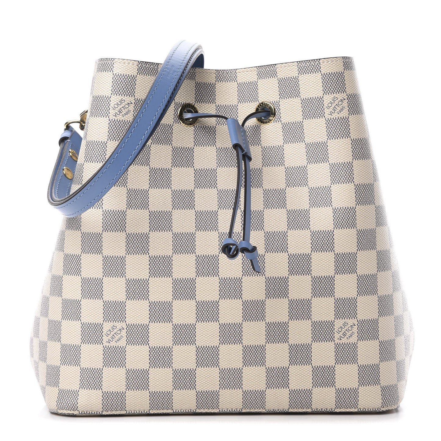 Damier Azur Neonoe MM Bleuet